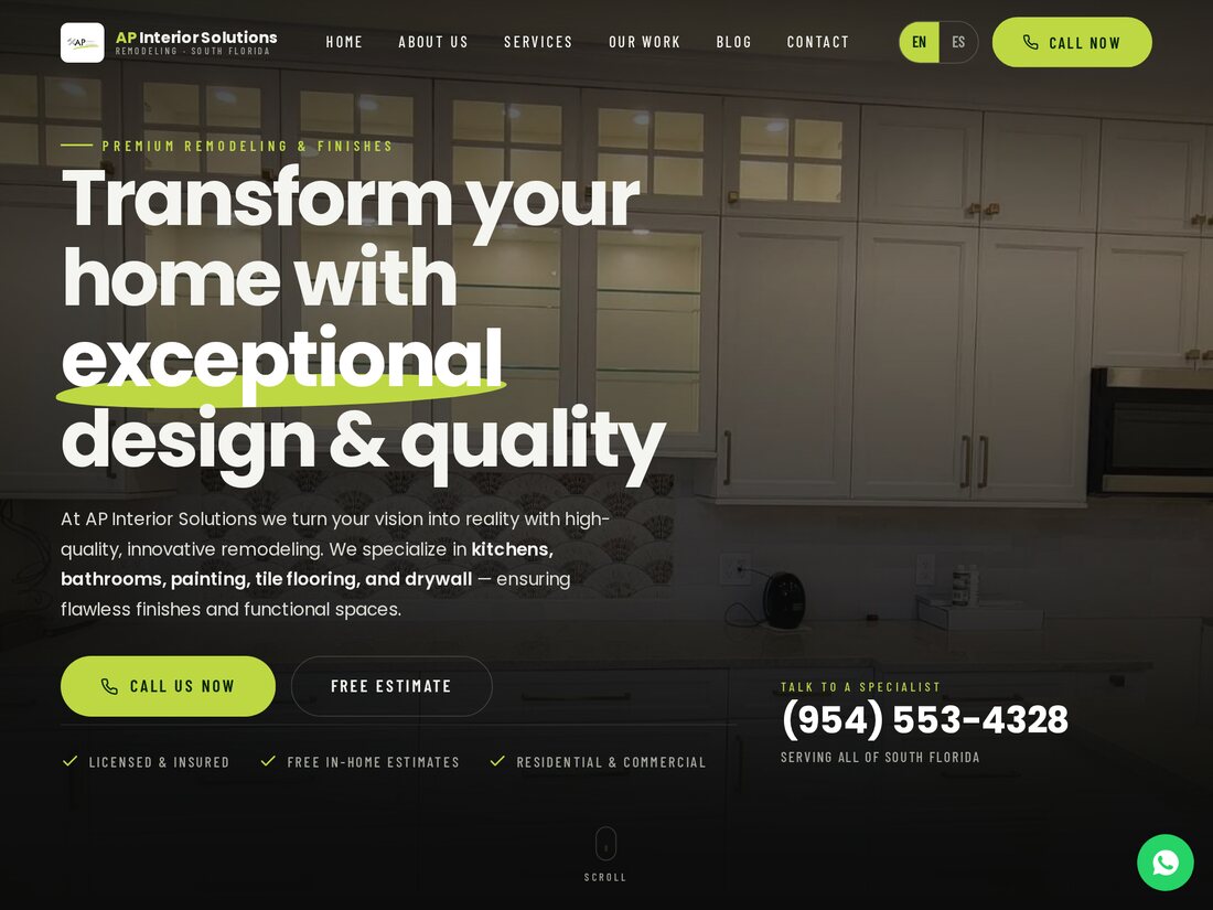 AP Interior Solutions — remodelación en Miami