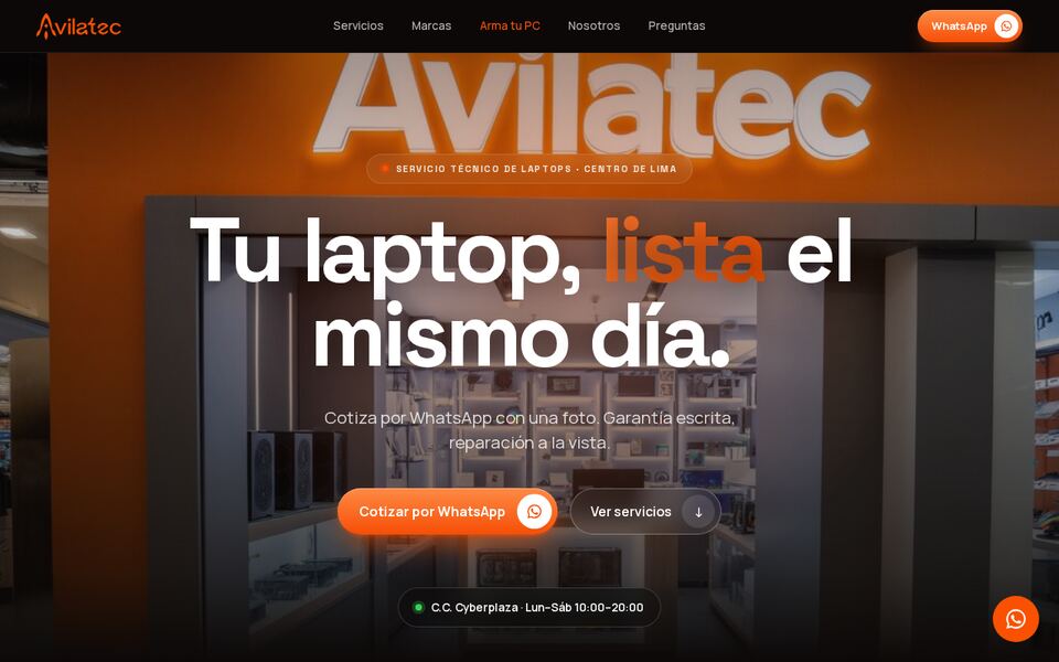 AvilaTec — landing de campaña