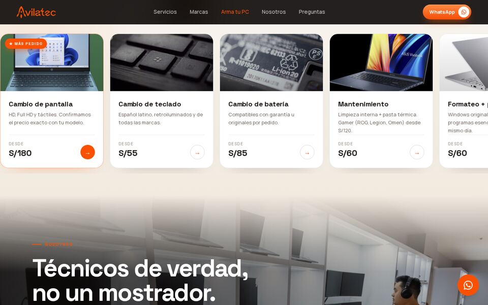 AvilaTec — servicios y precios