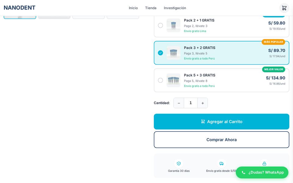 Nanodent — catálogo de productos