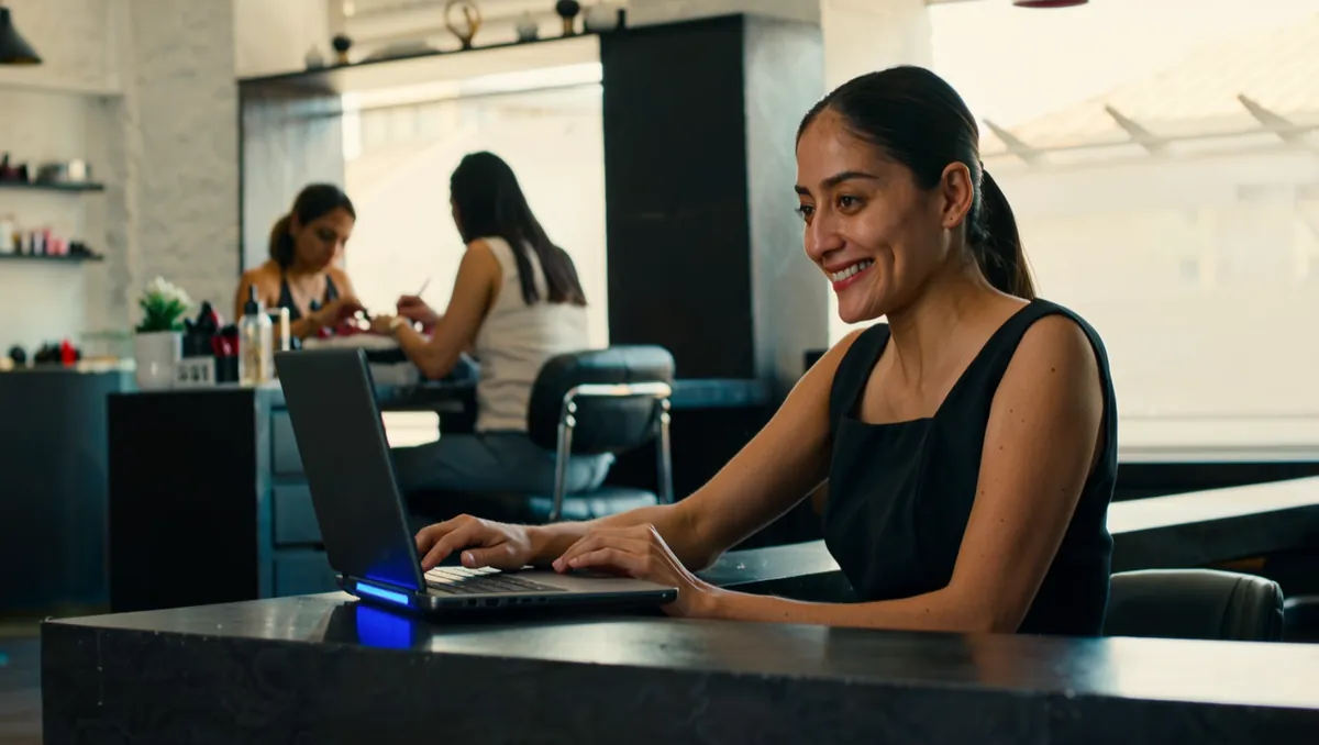 Centro de estética con citas agendadas y clientas atendidas al instante por el bot de RAILI